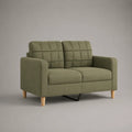 Canapé convertible 2 places en tissu polyester vert olive, 145 × 84 × 88 cm
